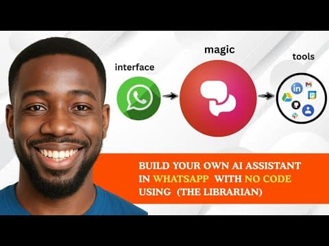 Build your own WhatsApp ai Assistant (no code) - The Librarian Full Tutorial