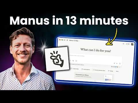 Manus AI explained simply in 13 minutes (setup &amp; use cases)