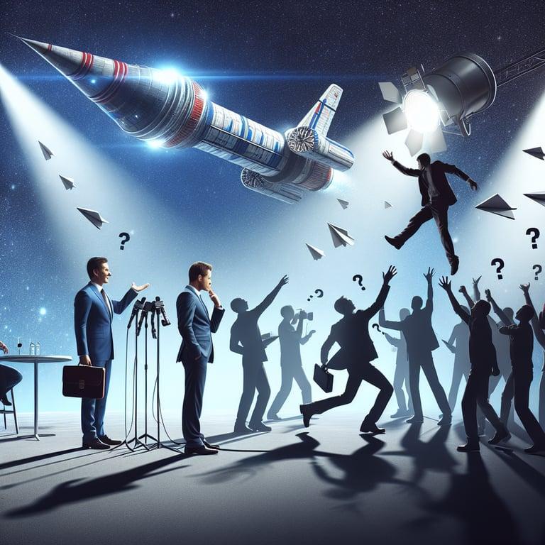 Banner for Elon Musk's Awkward Dance Around Trump Questions: Space Talk Takes Center Stage