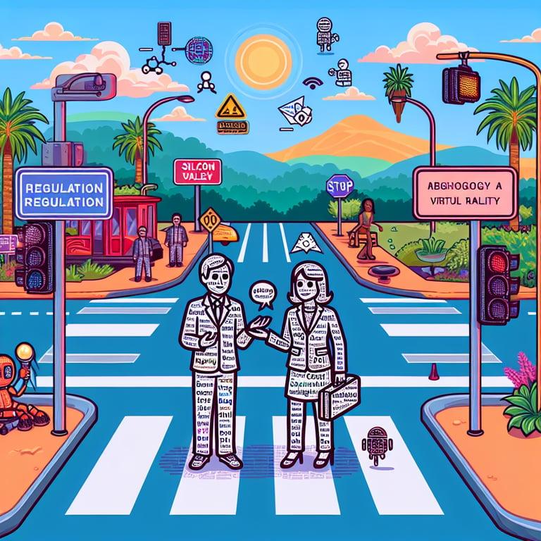 Banner for Crosswalk Hack: Musk and Zuckerberg Lend Their Voices in Bizarre California Tech Tale