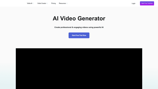 Thumbnail image for Vidds.co AI Video Generator