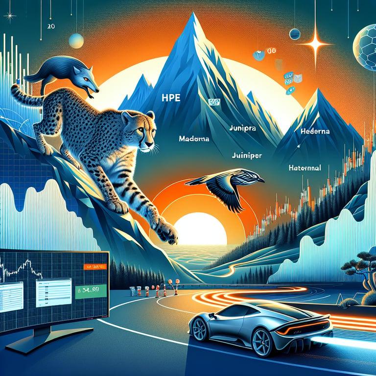 Banner for Stock Market Surges Amid Strategic Moves: HPE Acquires Juniper, Moderna Shines, and Tesla Slips!