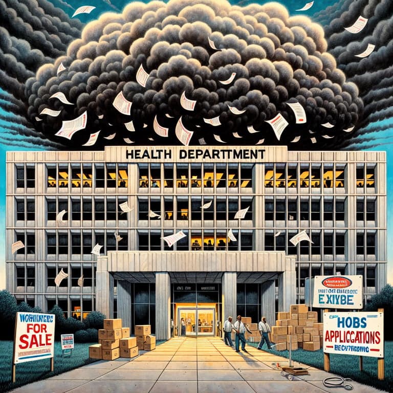 Banner for US Health Department to Slash 10,000 Jobs: Massive Restructuring Ahead!