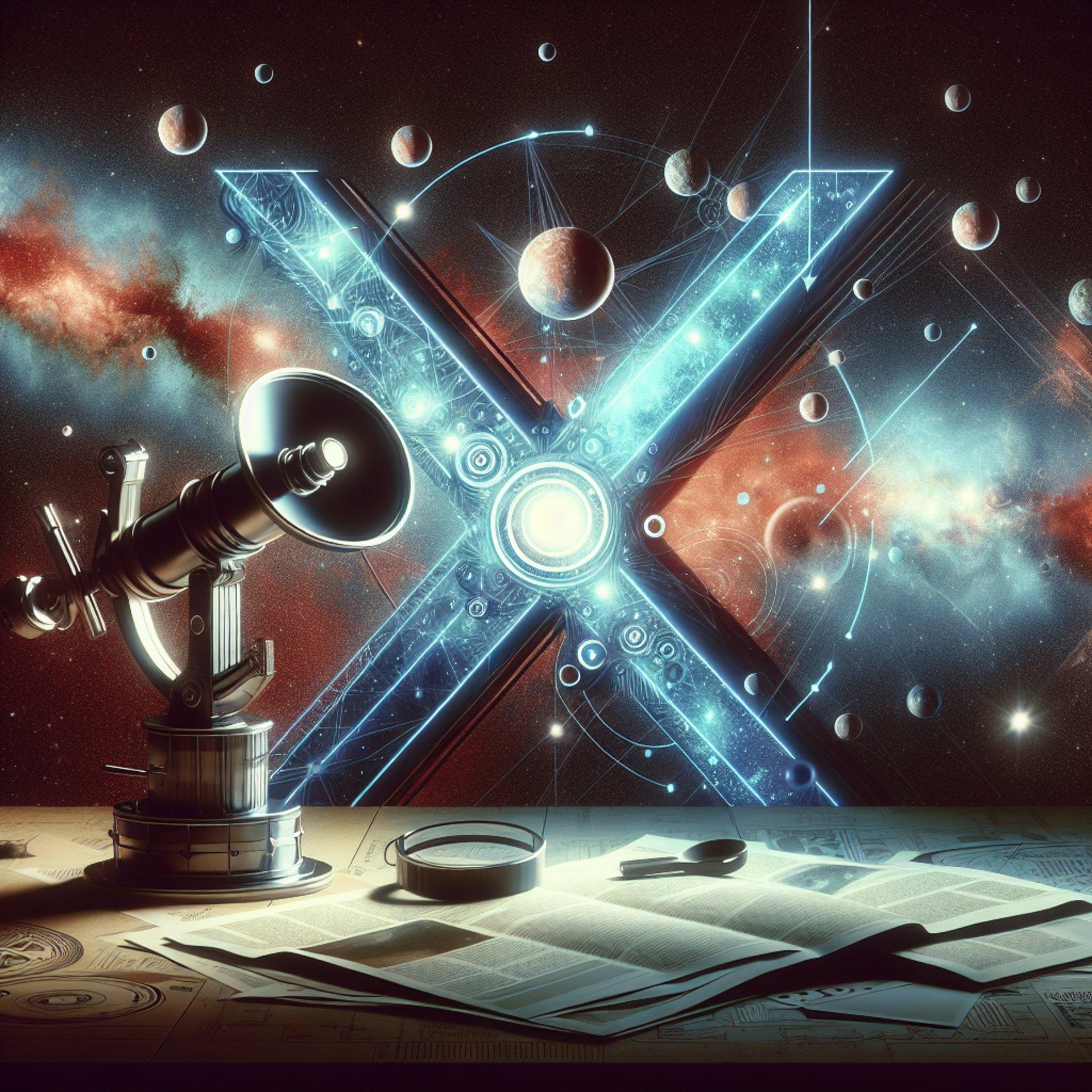 Banner for James Webb Space Telescope Uncovers Cosmic Oddities: A Mysterious 'X' Marks the Spot