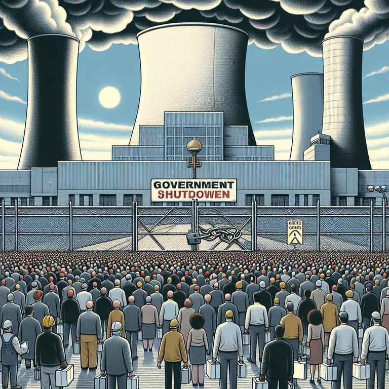 Banner for U.S. Government Shutdown Sparks Mass Layoffs Among Nuclear Arms Workers!