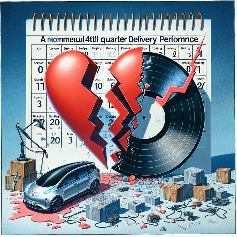 Banner for Tesla's Q4 2024 Delivery Drama: Record Breaking or Just Breaking Hearts?