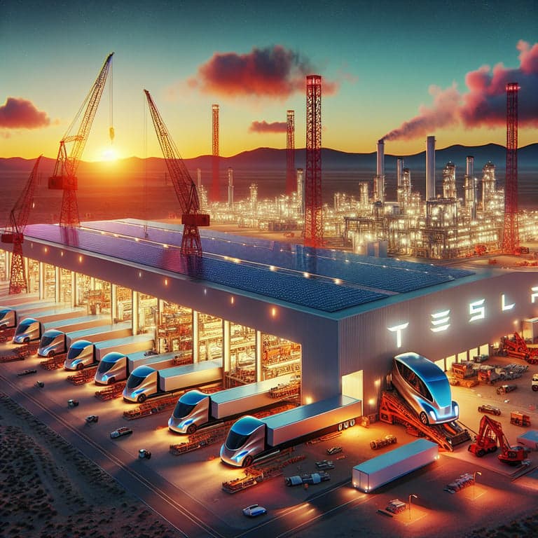 Tesla Semi's Gigafactory in Nevada Nears Completion as Mass Production of Electric Trucks Looms