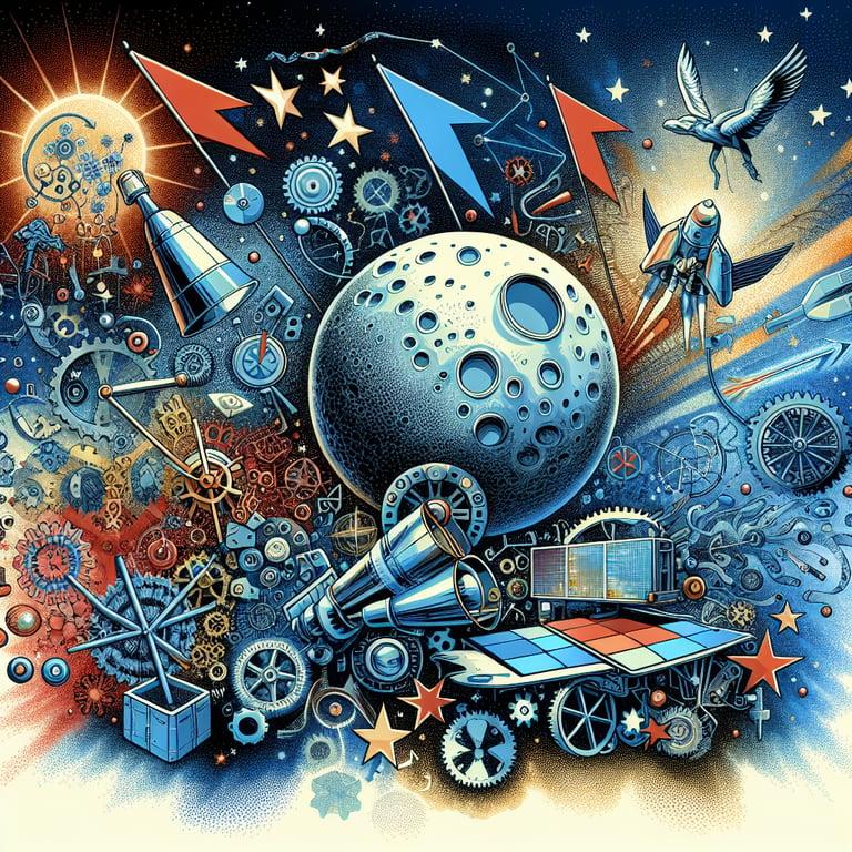 Banner for Intuitive Machines IM-2 Lunar Mission: A Mixed Bag of Triumphs and Trials for NASA