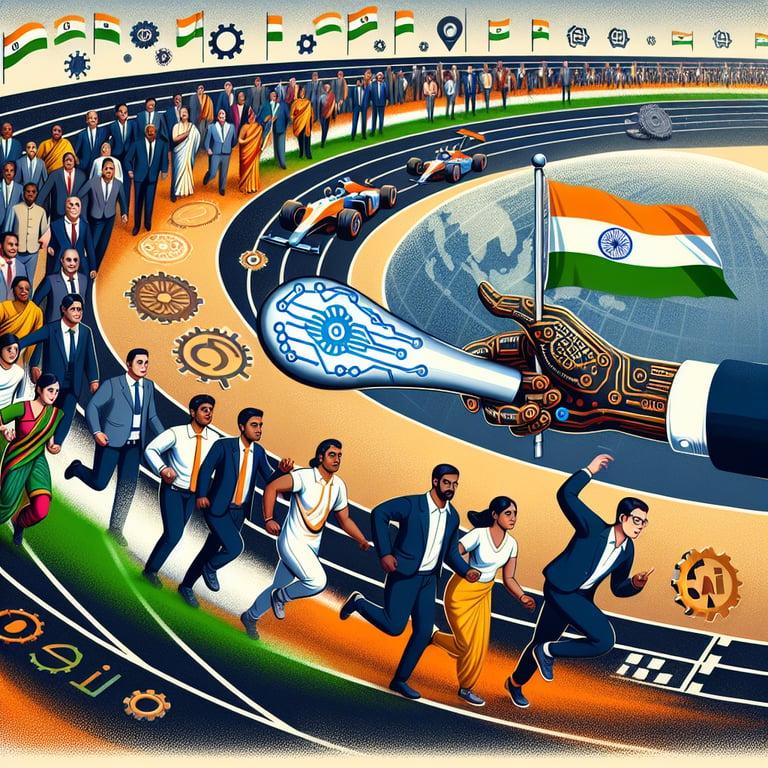 Banner for India Surges Ahead in Global AI Race: Professionals and Government Unite for Unparalleled Adoption
