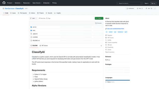 Thumbnail image for ClassifyAI