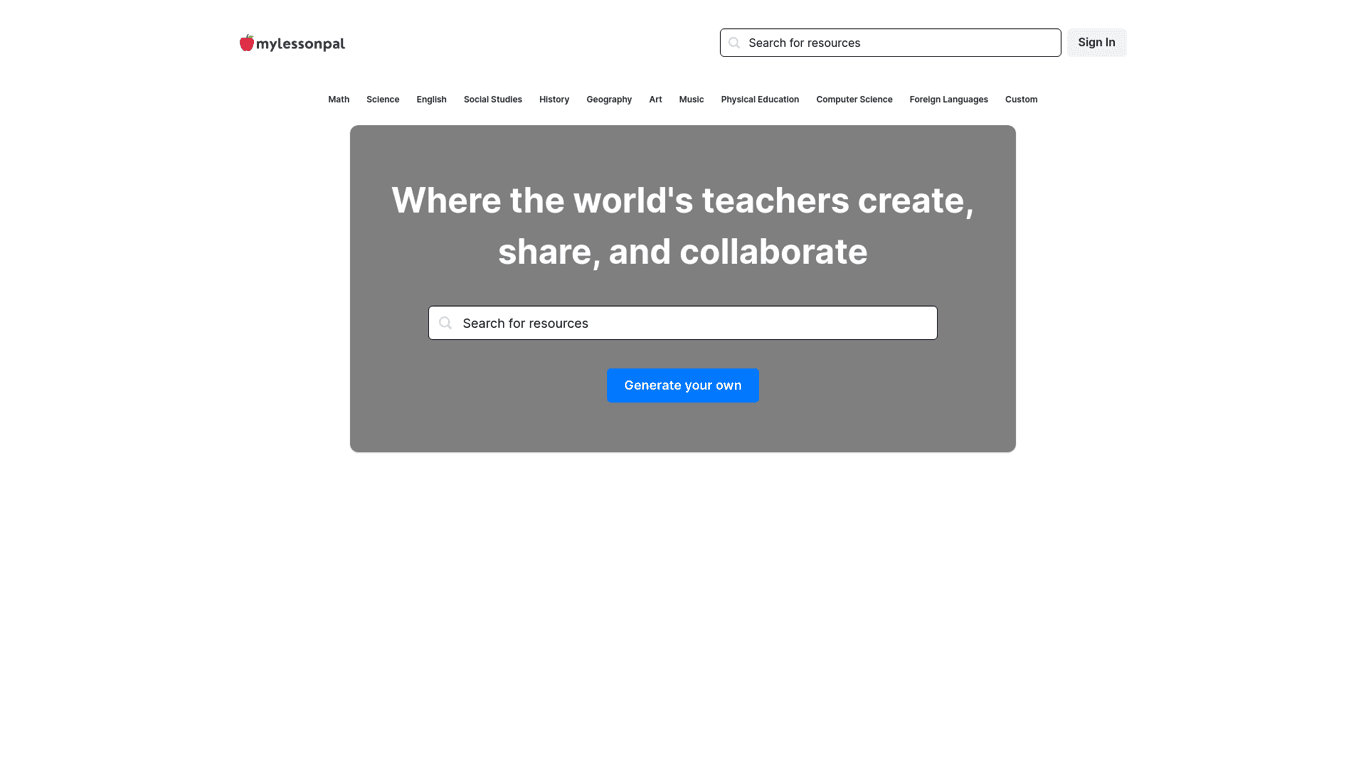 MyLessonPal screenshot
