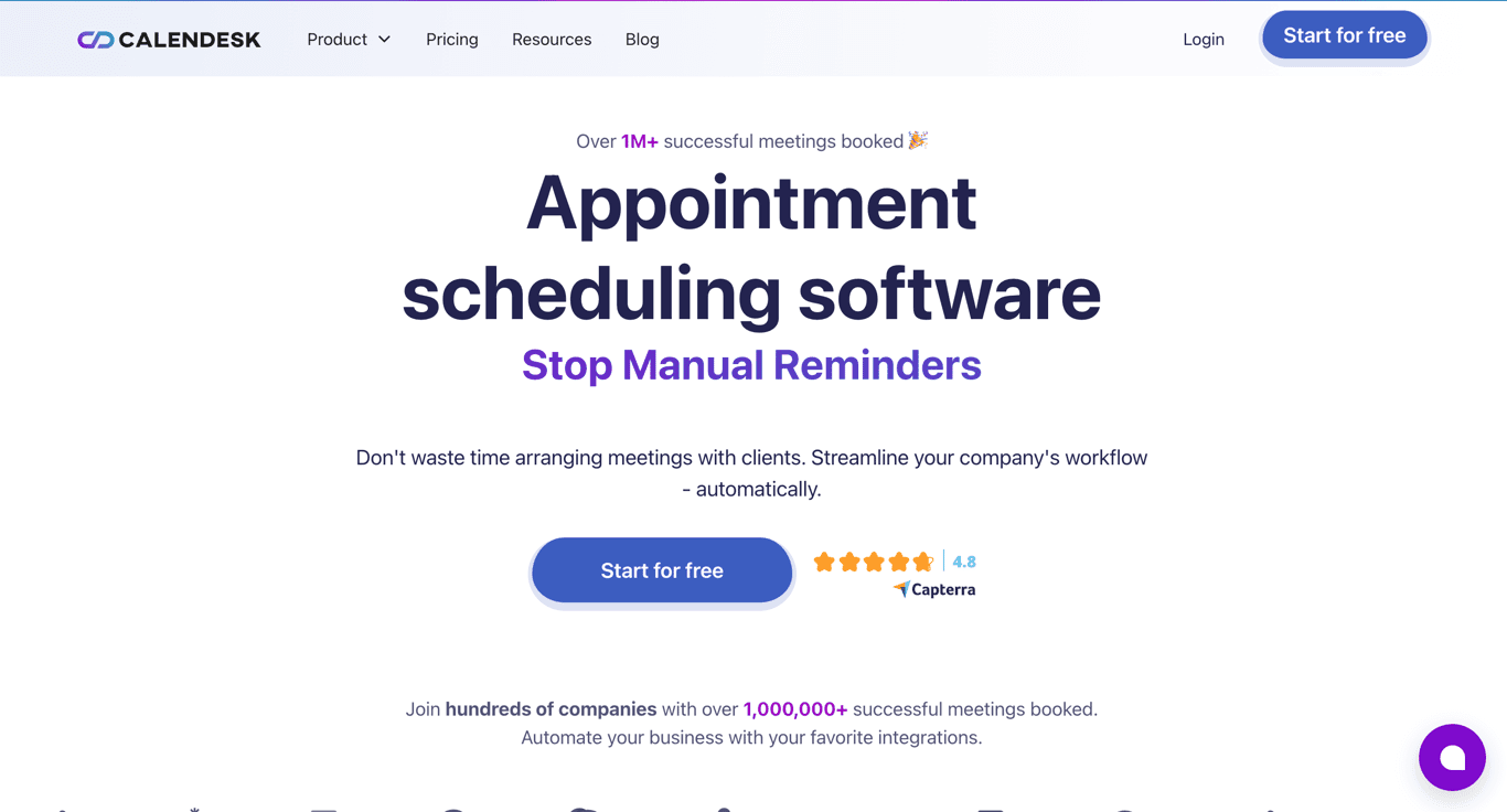 Calendesk screenshot