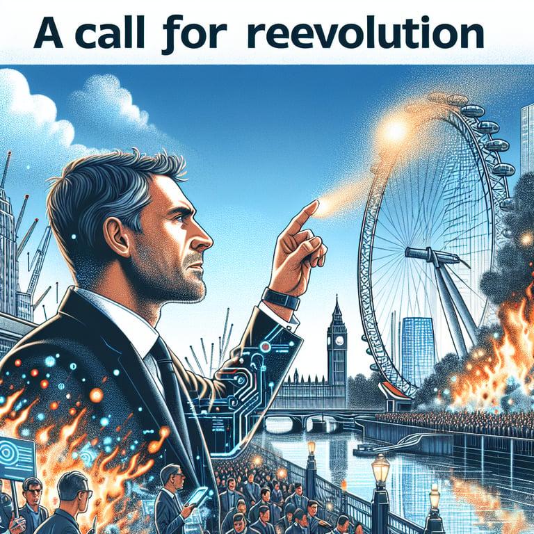 Banner for Elon Musk Sparks Controversy with 'Call for Revolution' at London Rally