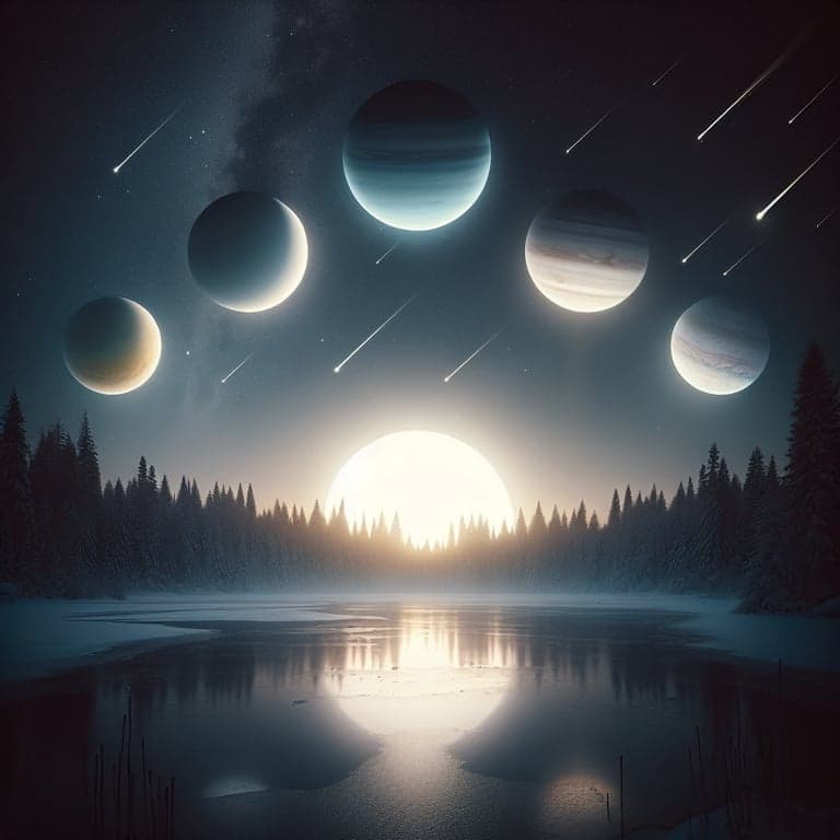 Celestial Spectacle: Six-Planet Alignment Illuminates January Night Sky 2025