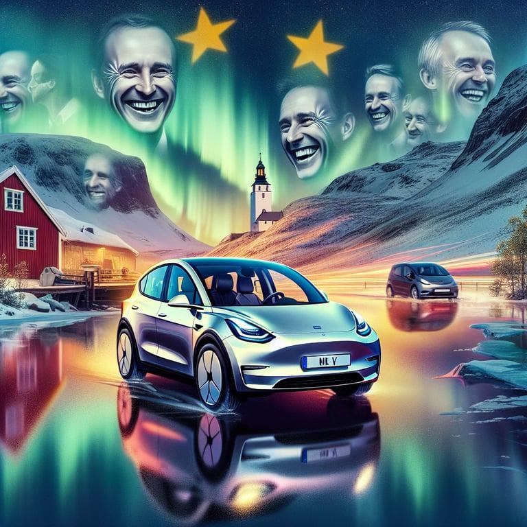 Banner for Tesla Triumphs in Norway: A Model Y Love Affair Amid EU Slump