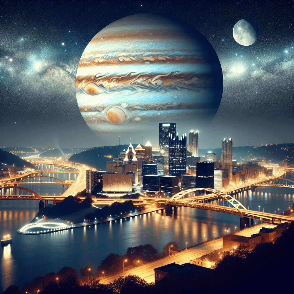 Gazing at Europa and Jupiter: An Astronomical Spectacle Over Pittsburgh