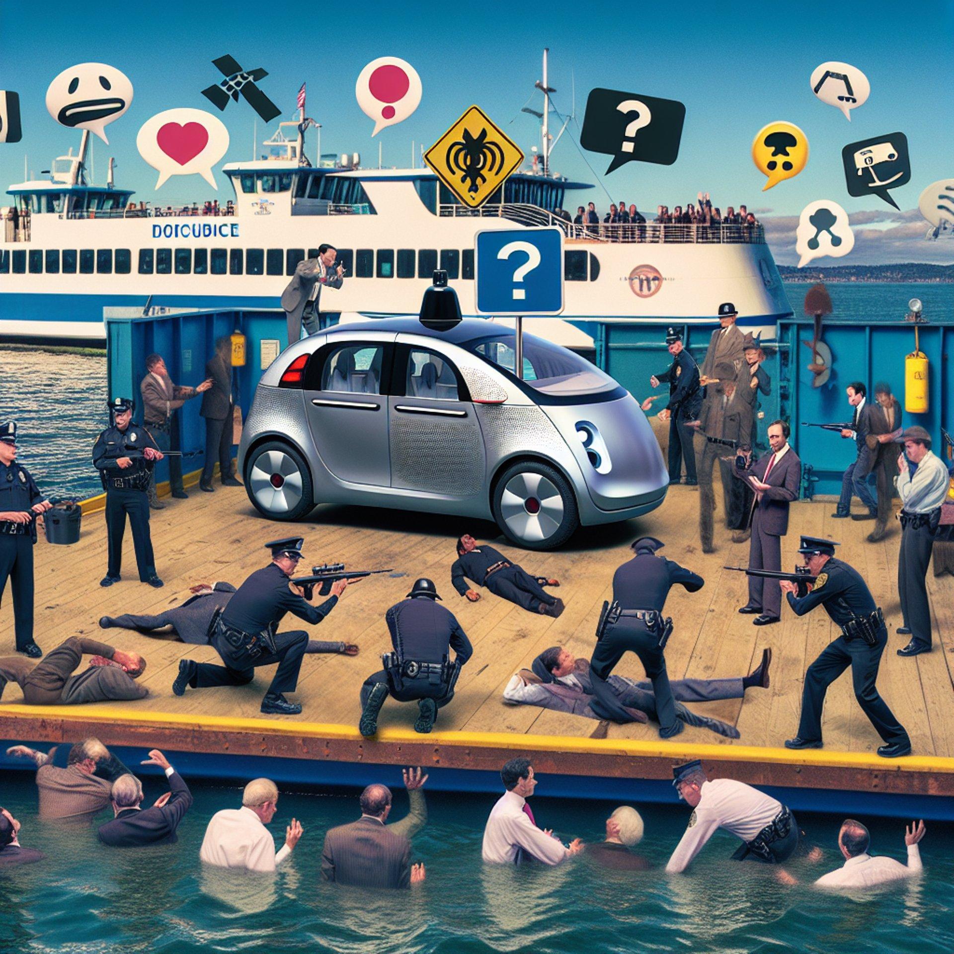 Banner for Pantsless Frenzy: Tesla Driver's Arrest on BC Ferry Sparks Oddity and Discourse