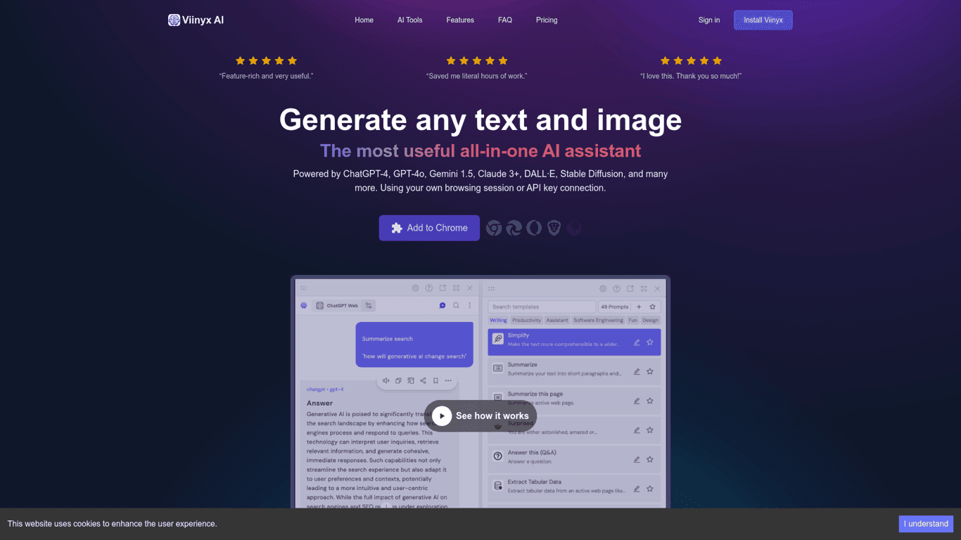 Viinyx AI screenshot