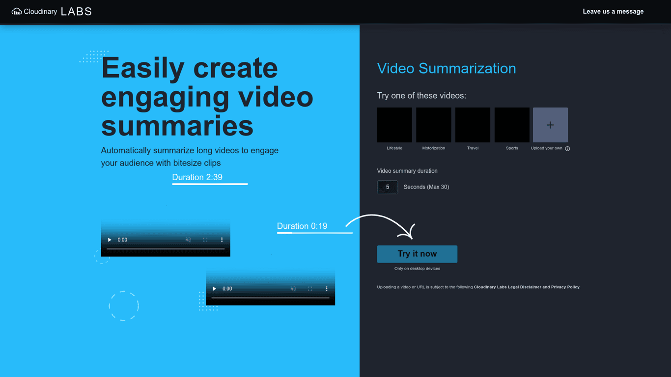 Video Summarization screenshot