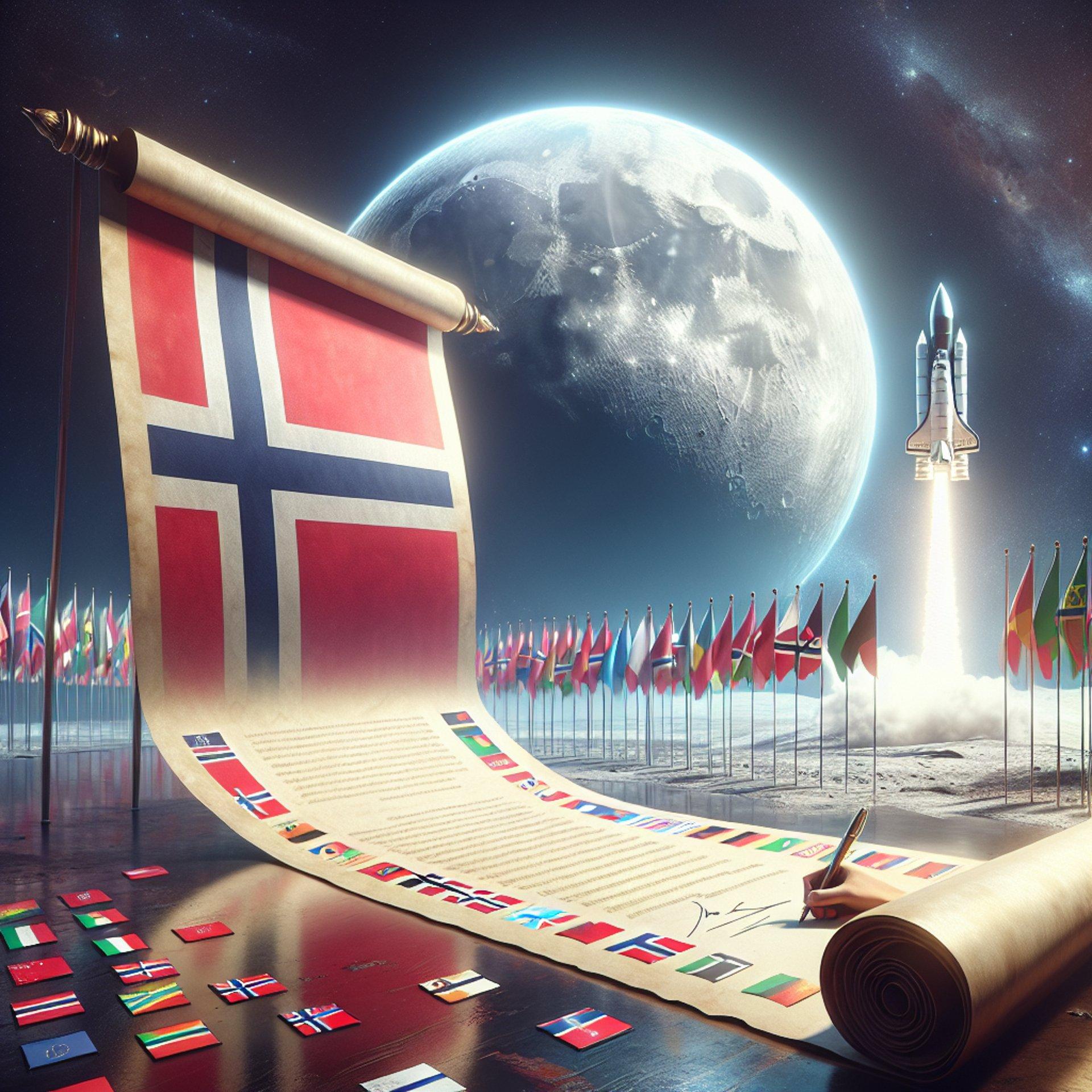 Banner for Norway Signs on for Lunar Adventures! Becomes 55th Nation in the Artemis Accords