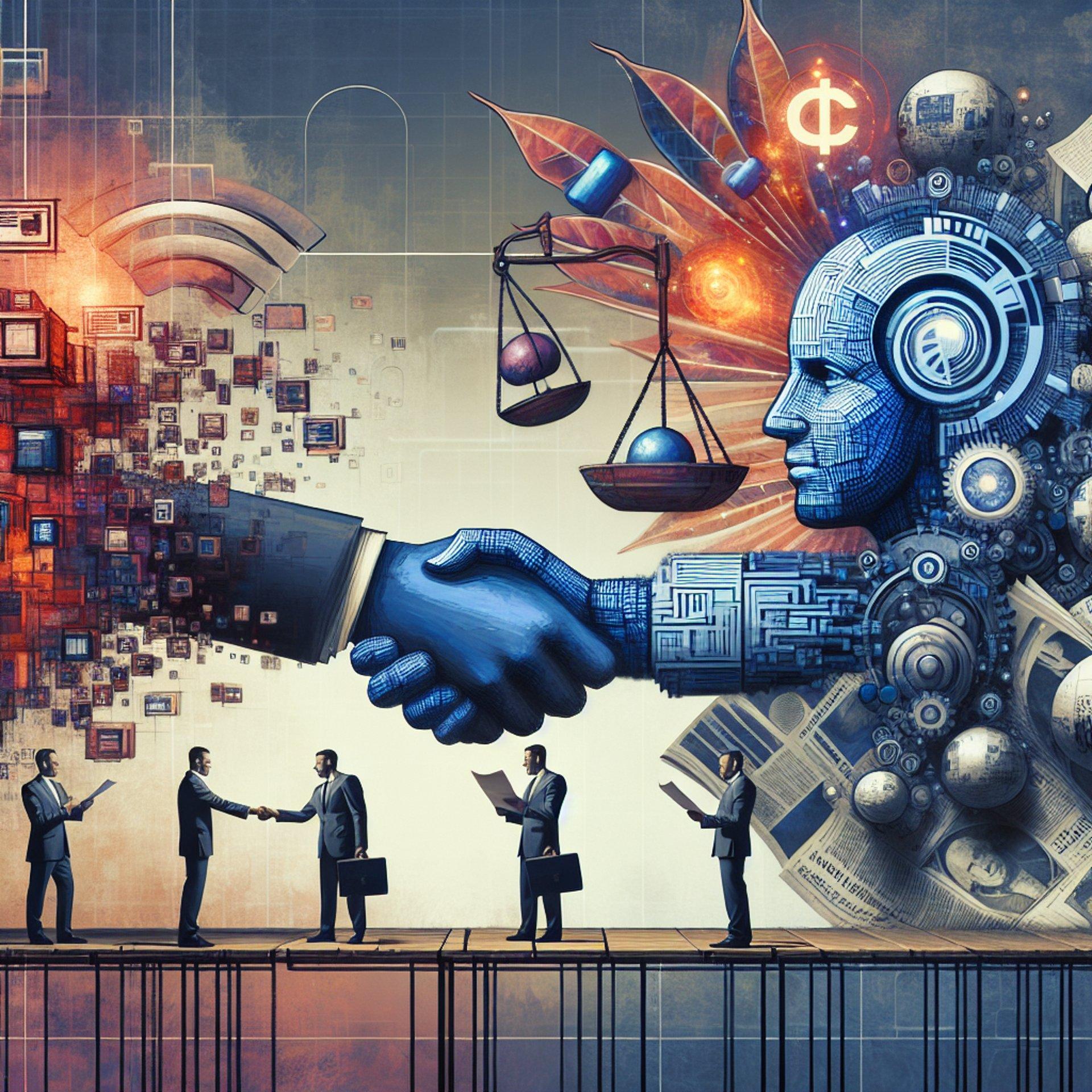 Banner for The NYT's Double Act: Suing OpenAI While Shaking Hands with Amazon