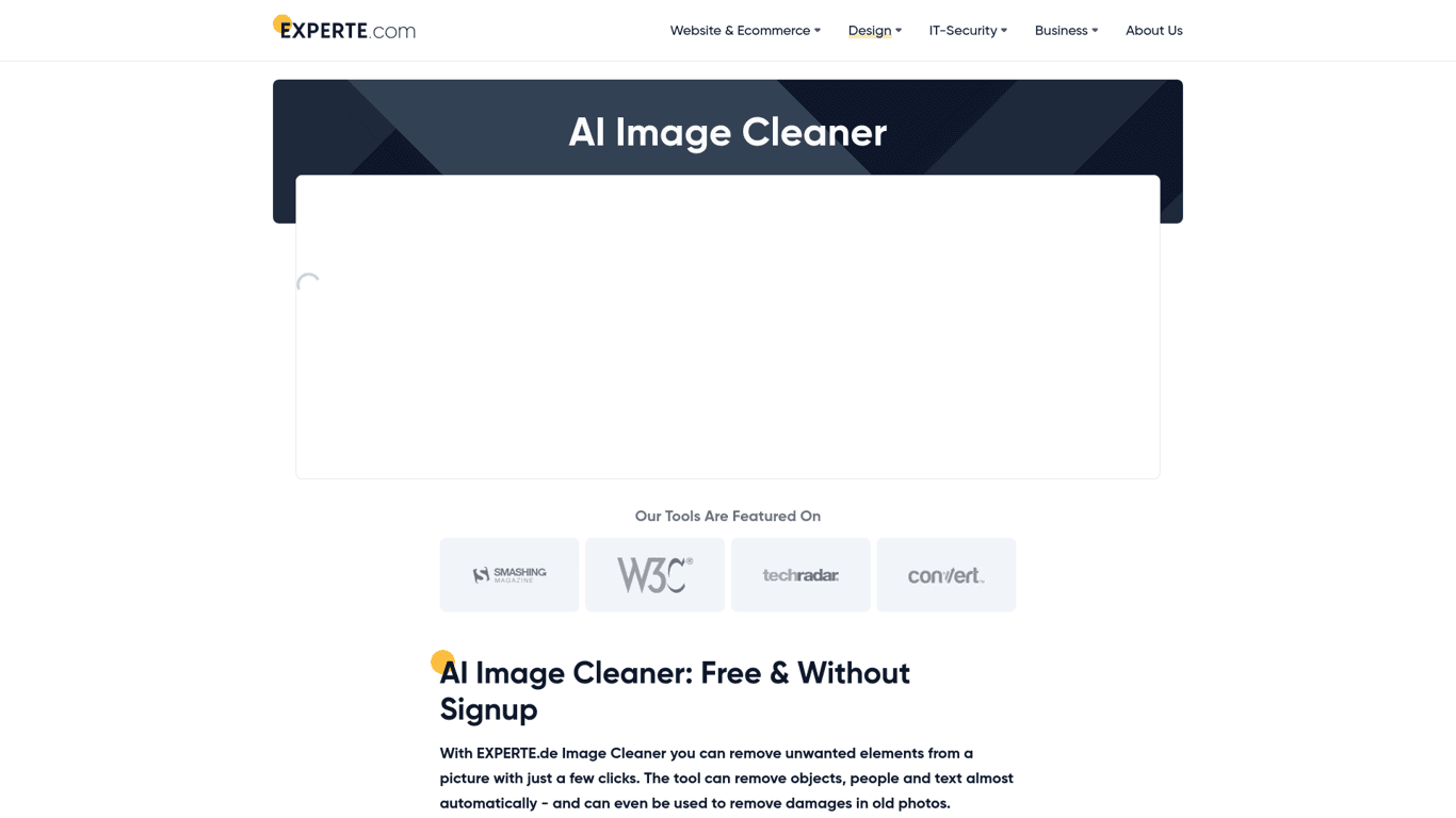 AI Image Cleaner By Experte screenshot