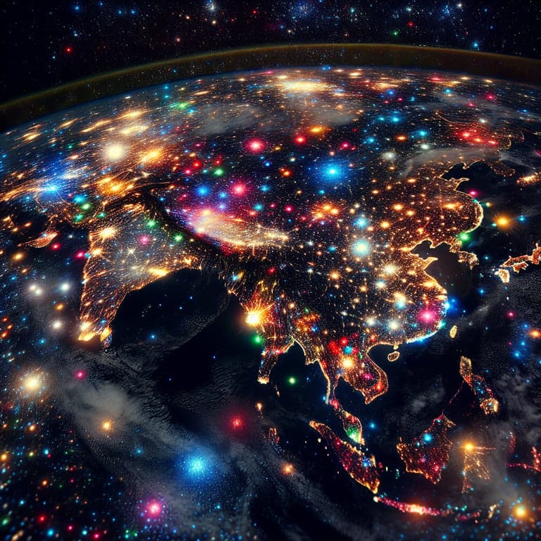 NASA's Festive Surprise: Christmas Lights Shine Bright From Outer Space!