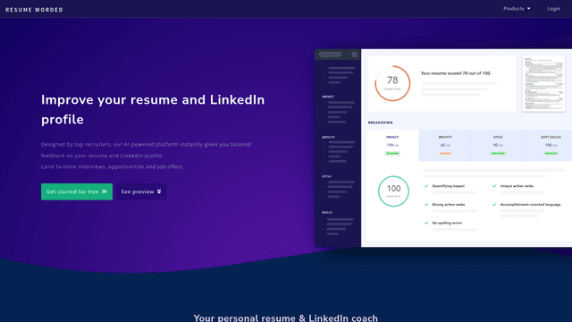 Thumbnail image for Resume Worded