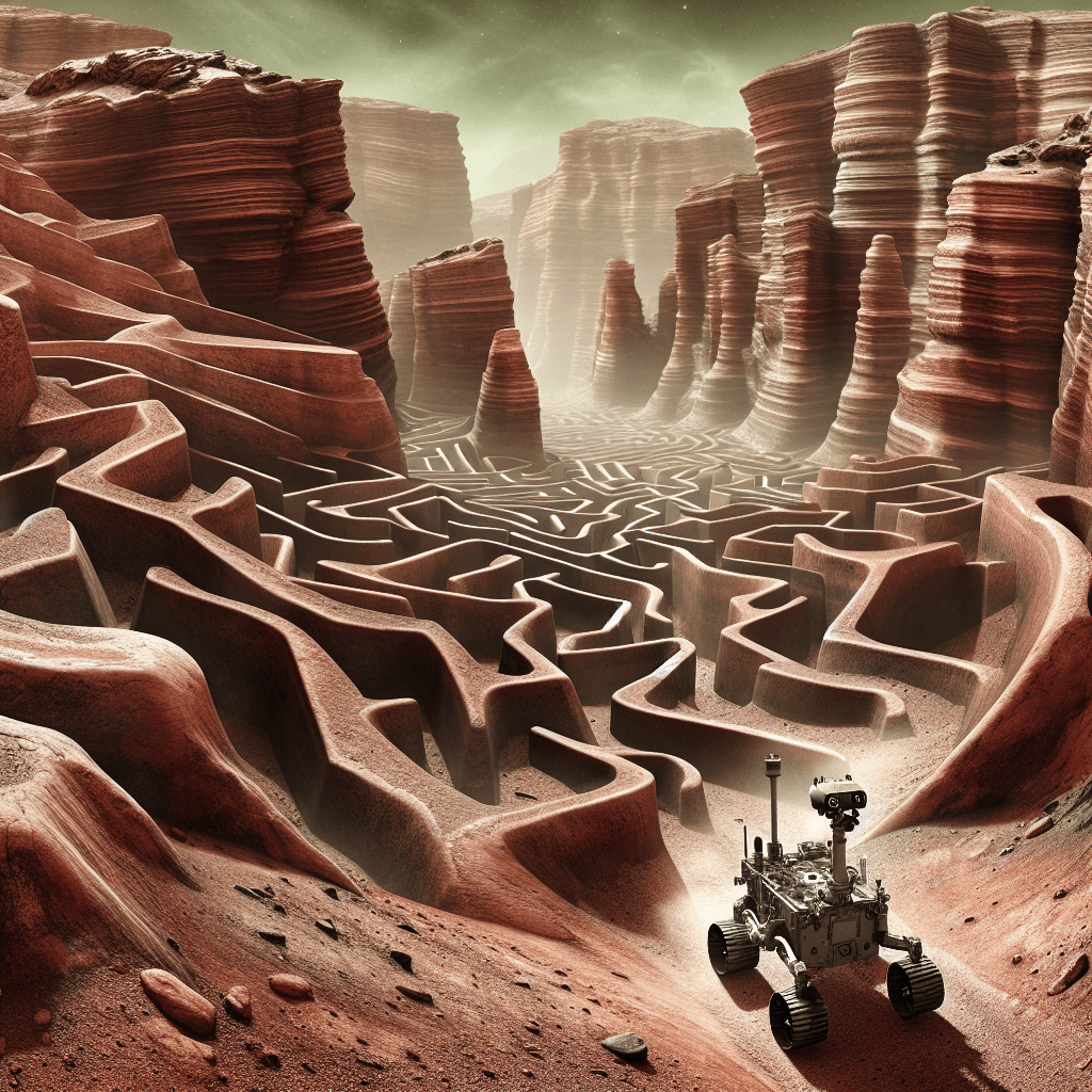 Banner for NASA's Perseverance Rover Captures Intriguing Martian Maze