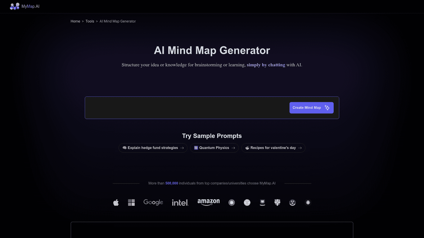 Mindmap screenshot
