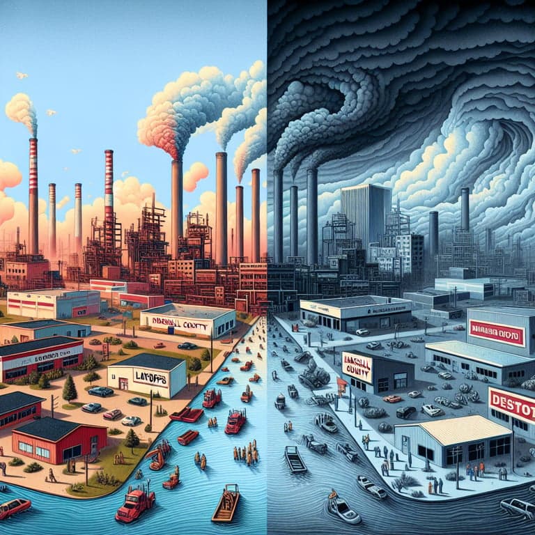 Layoffs Strike DeSoto and Marshall County, Mississippi Affecting Key Industries