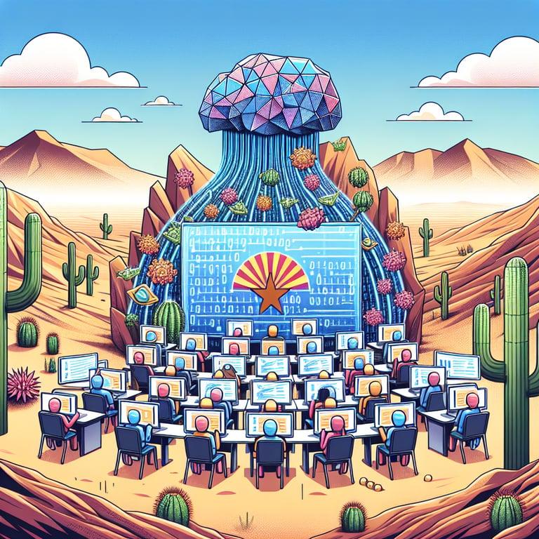 Banner for Arizona's Bold Move: AI to Educate Students in Newly Approved Online Charter School!