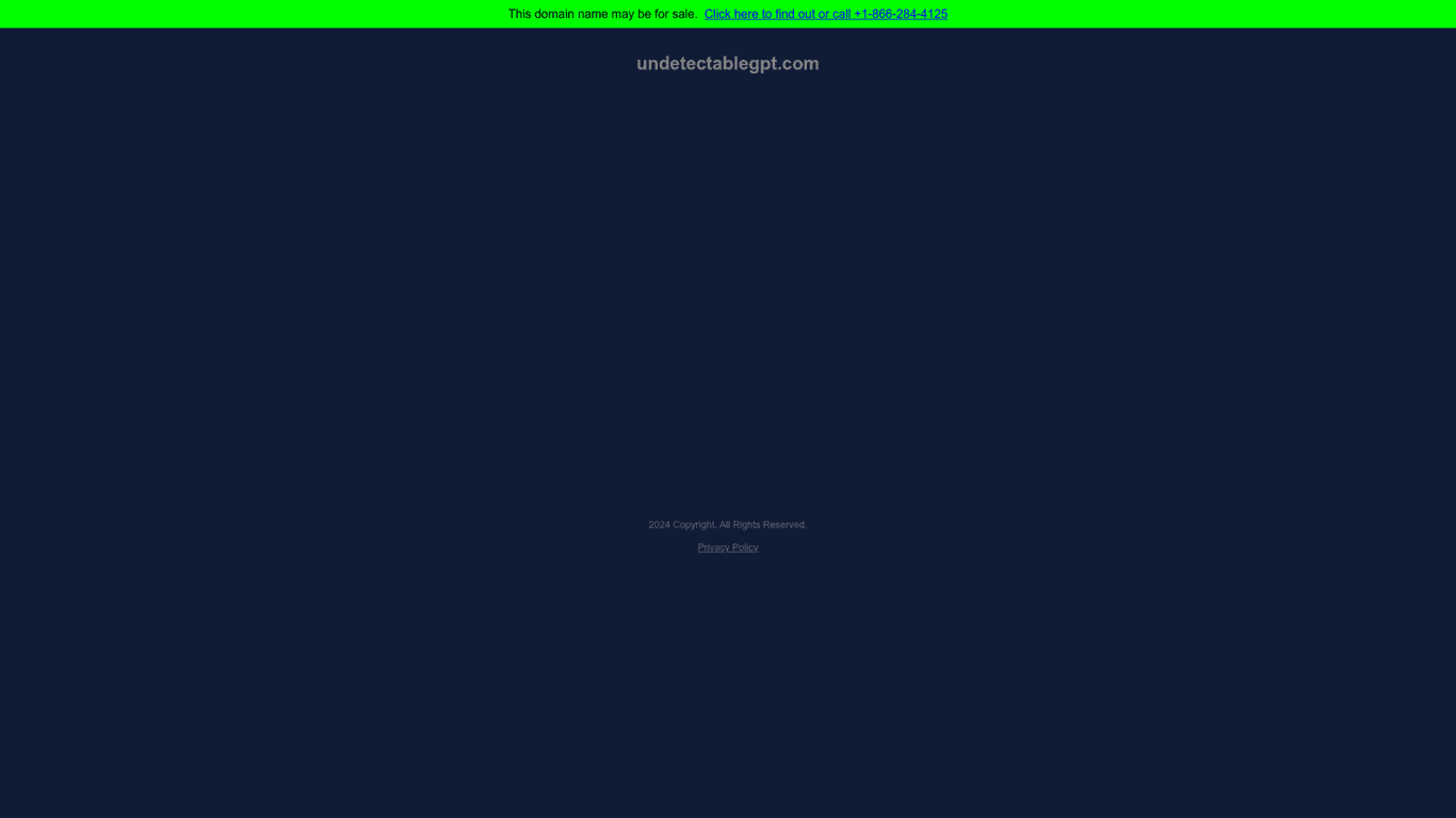 UndetectableGPT screenshot