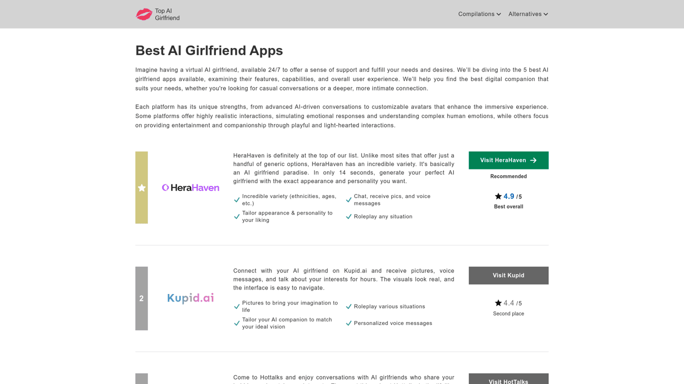 Top AI Girlfriend screenshot