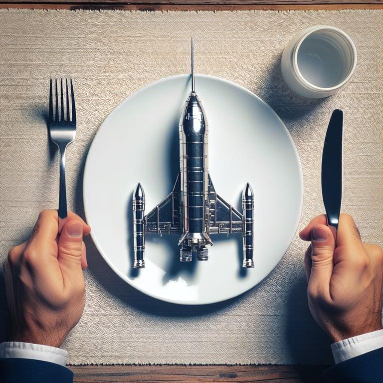 Banner for Elon Musk's White House Dinner 'Fork Starship' Stunt Goes Viral