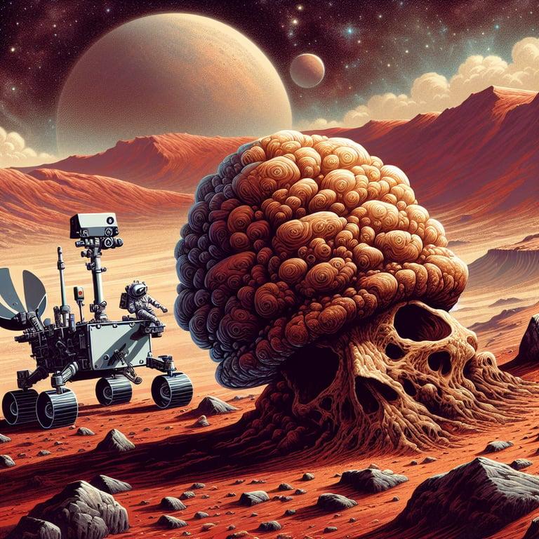 Banner for NASA's Perseverance Uncovers "Horneflya": A Mysterious Hat-Shaped Rock on Mars!