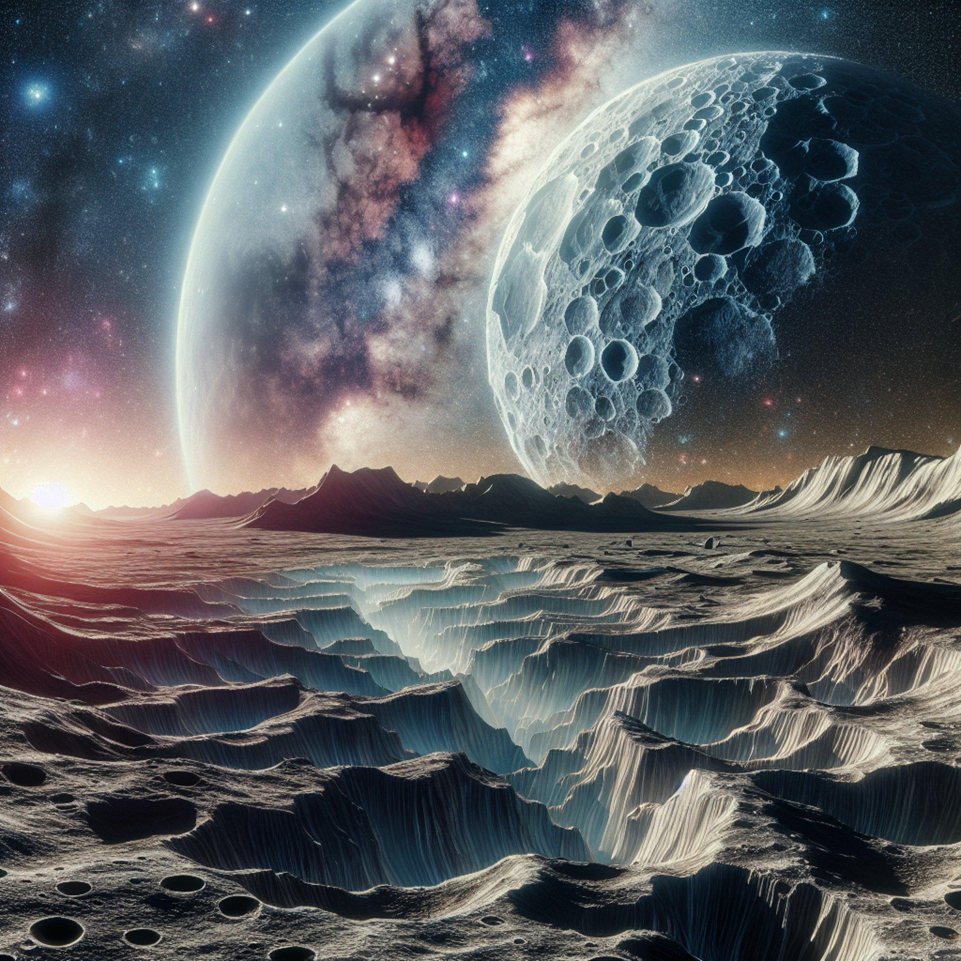 Banner for Asteroid Impact on Moon Reveals Hidden Grand Canyons: A Boon for NASA's Artemis Program