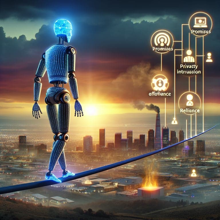 Banner for AI's Future: A Balancing Act of Promises and Perils