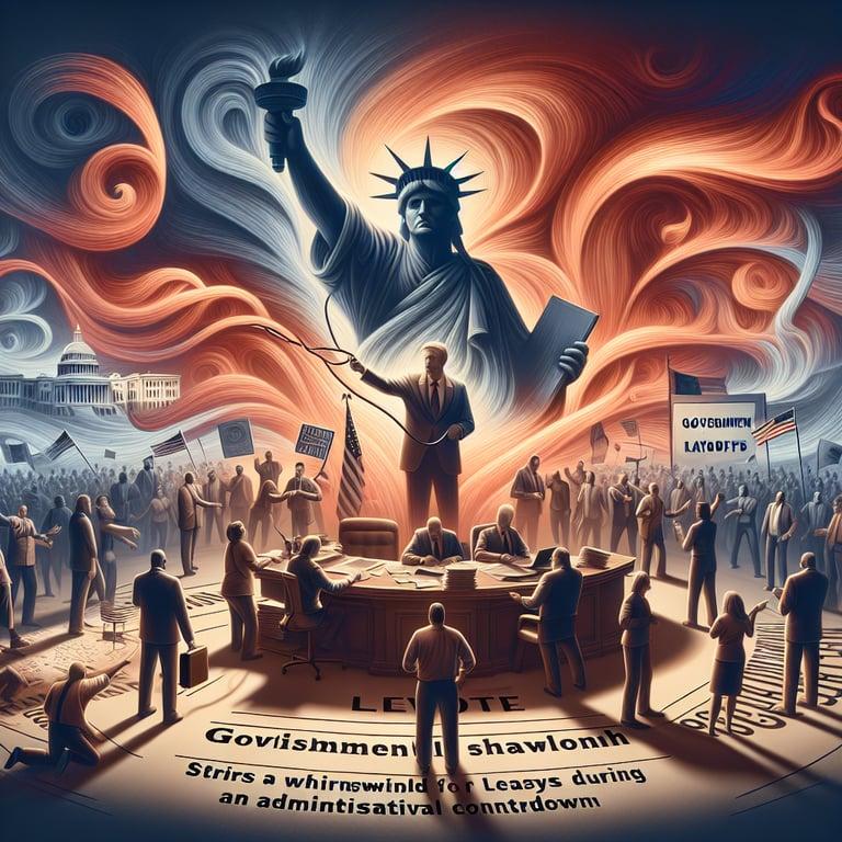 Banner for Trump's Bold Move: Government Layoffs Amidst Shutdown Stir Political and Legal Storm!