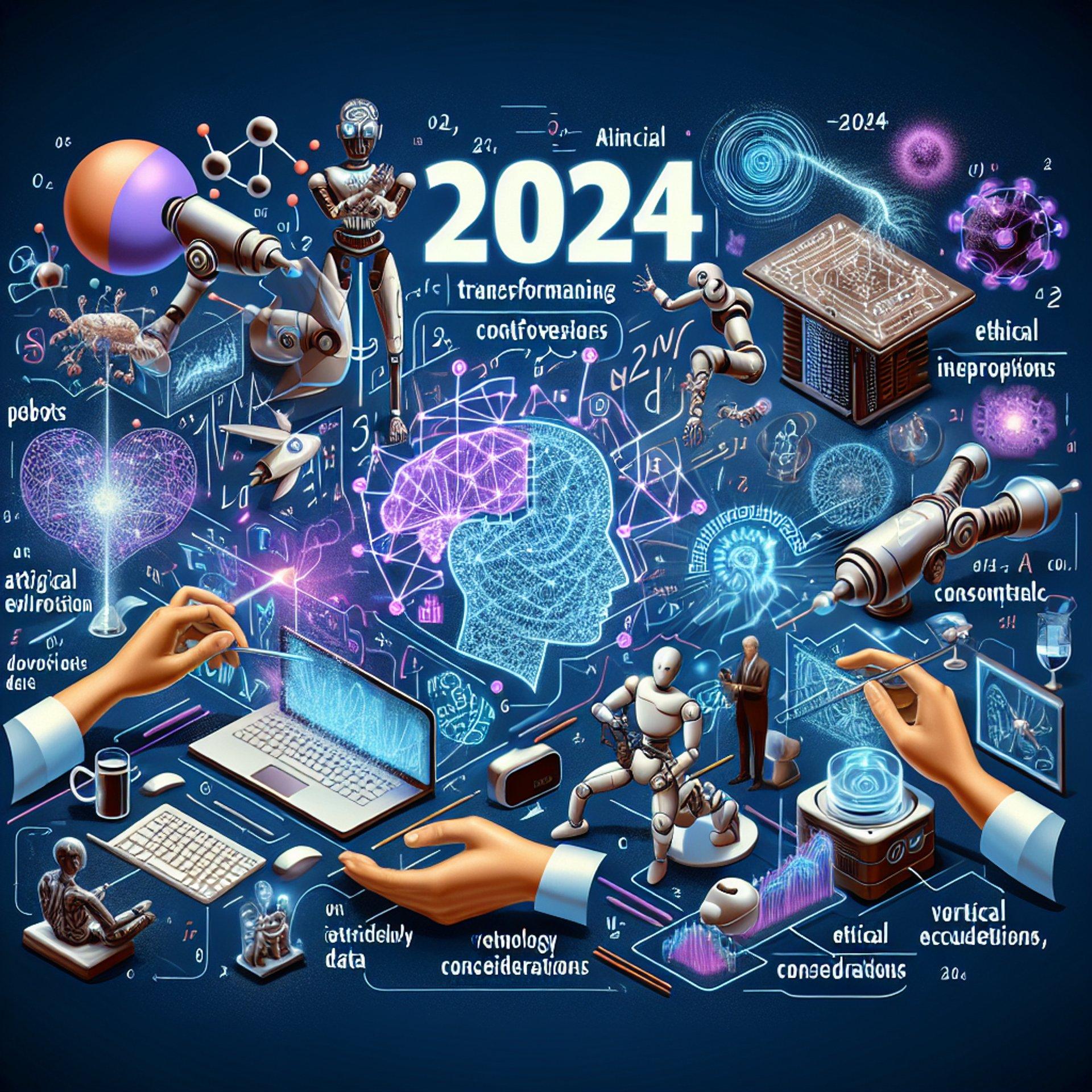 Banner for 2024 Unraveled: Top AI Breakthroughs and Controversies That Shaped the Year!