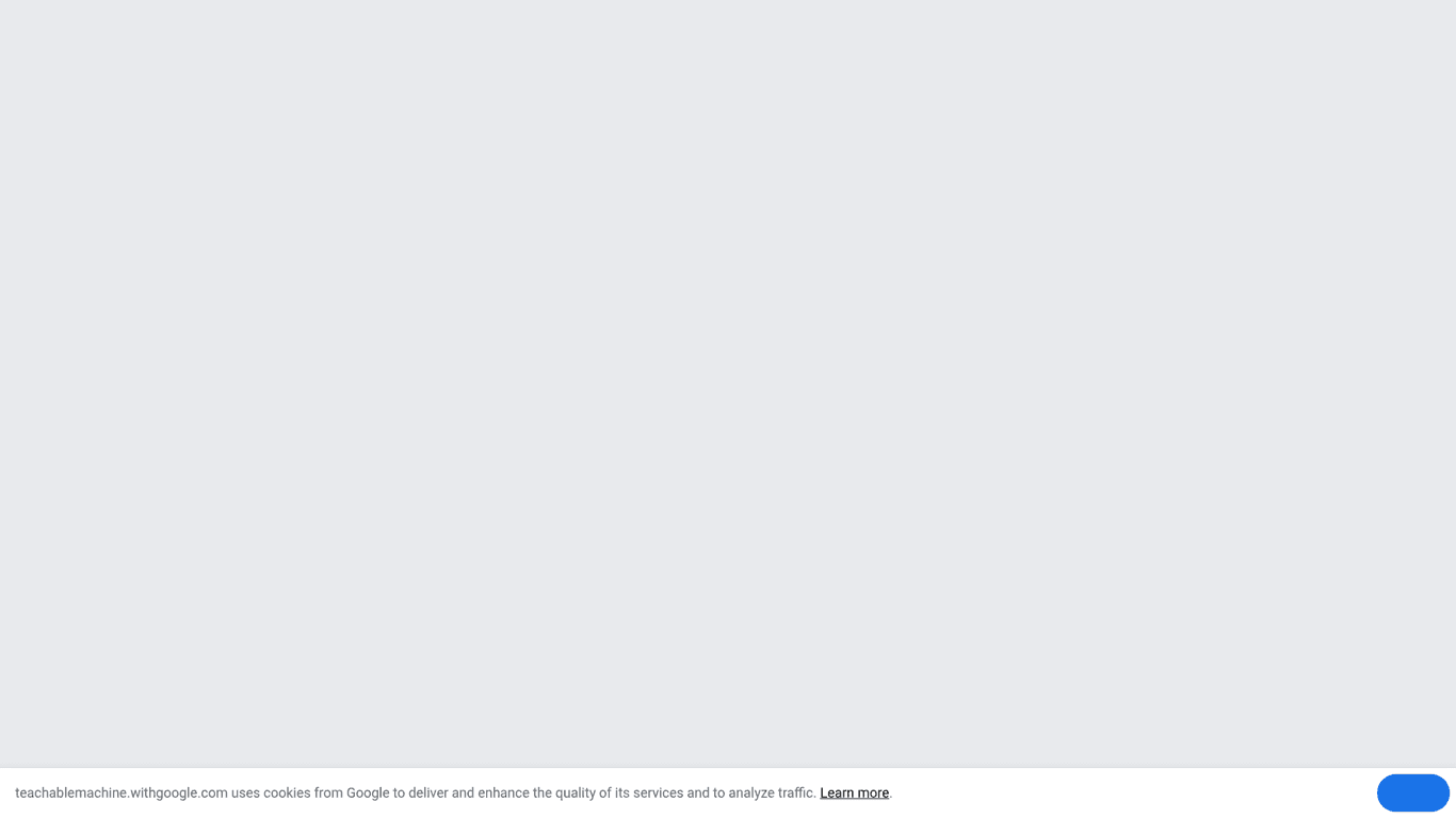 Teachable Machine screenshot