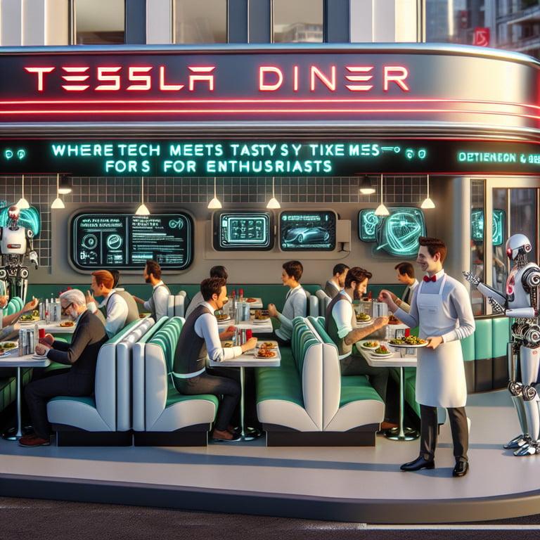Banner for Tesla Diner: Where Tech Meets Tasty Times for Enthusiasts