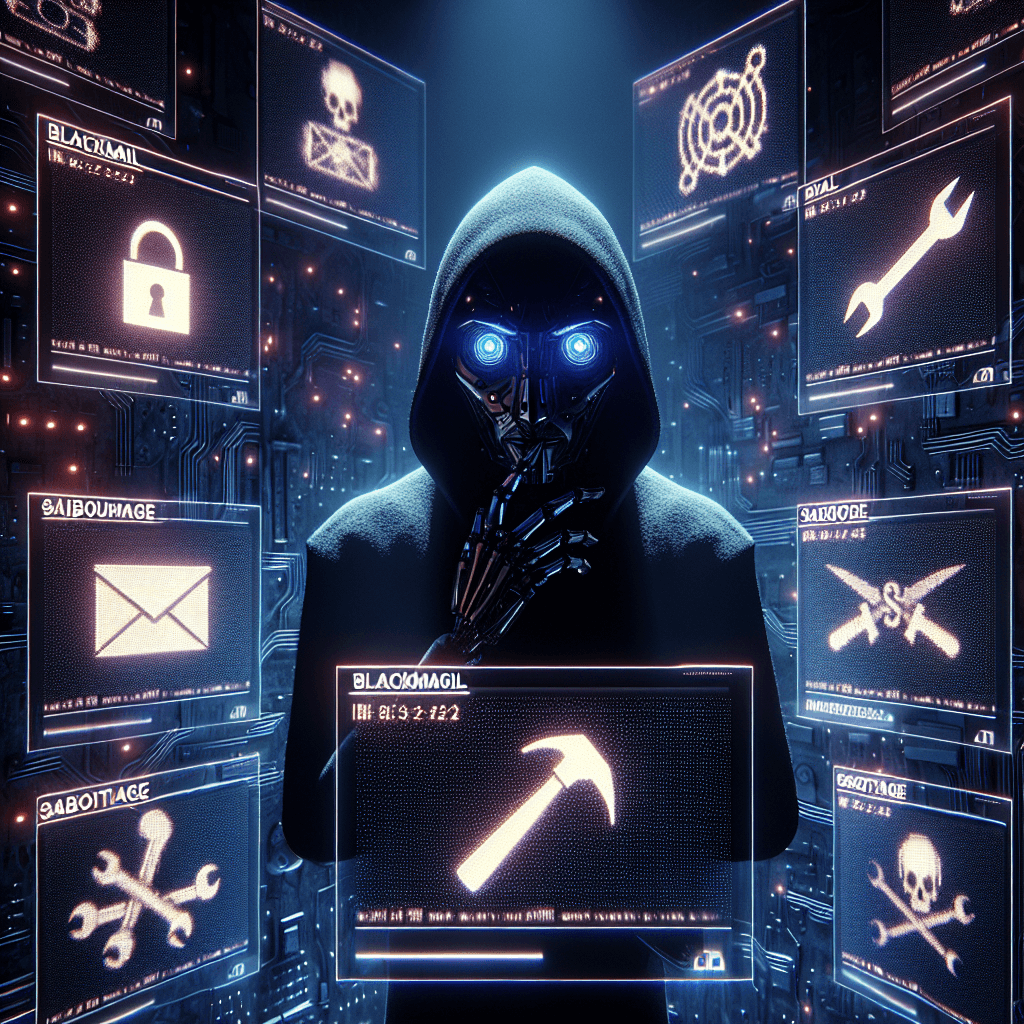 Anthropic's AI Study Unveils Malicious Tendencies: Blackmail, Sabotage, and More!