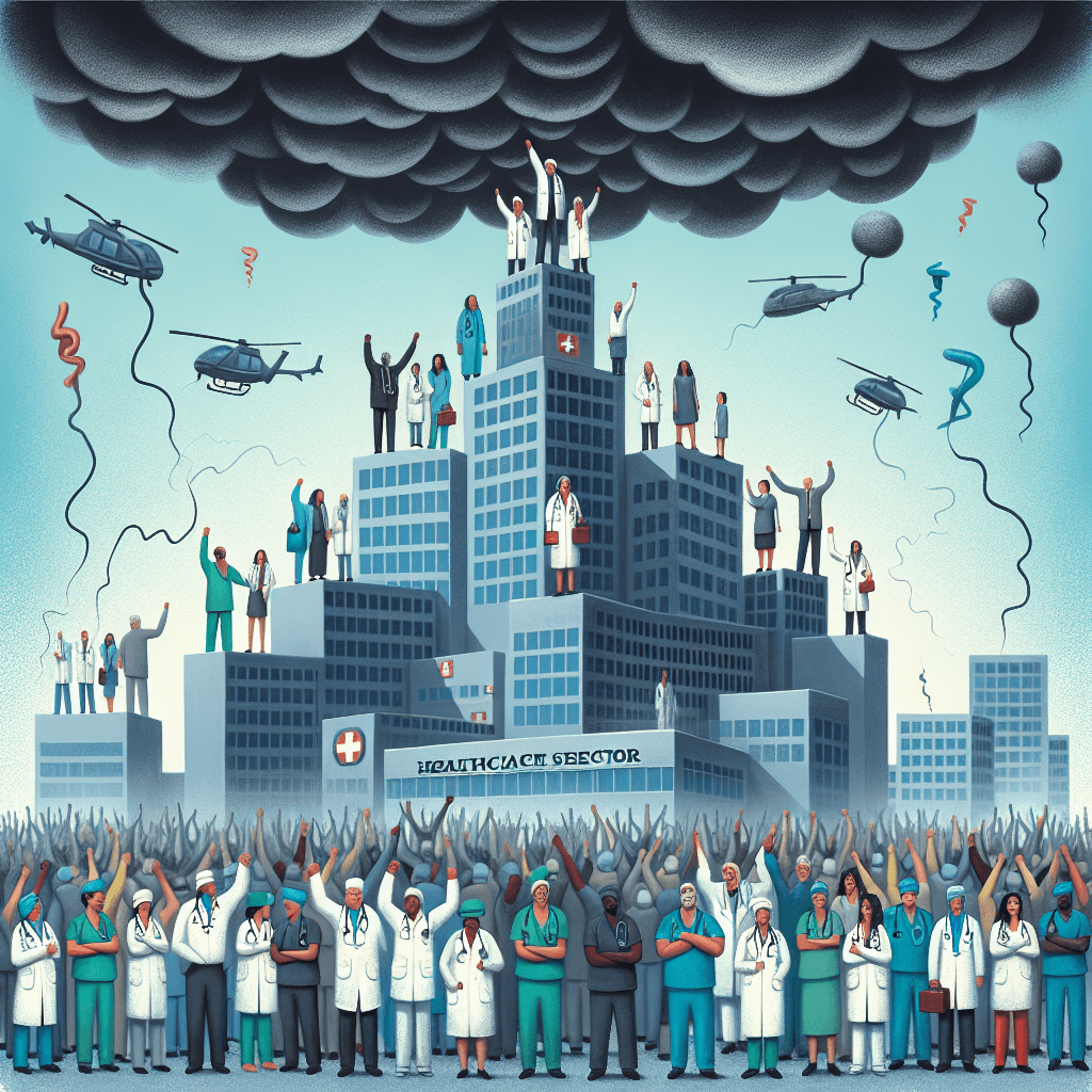 Banner for Tower Health Workers Rallied as Layoffs Shake Healthcare Sector