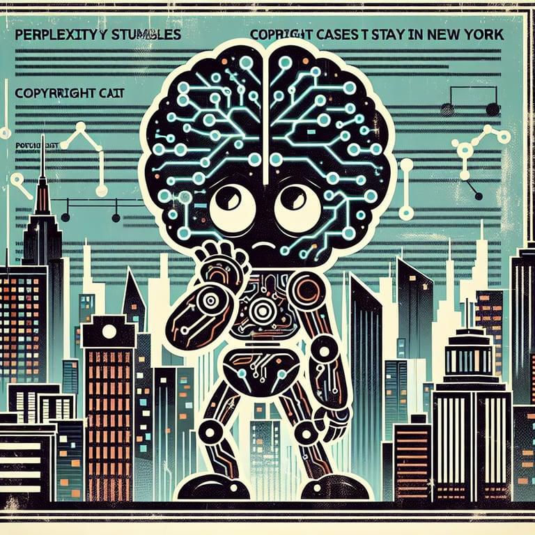 Banner for Perplexity AI Stumbles: Copyright Case to Stay in New York