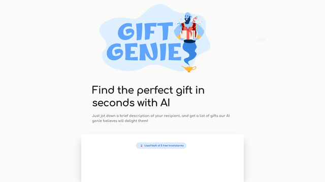 Thumbnail image for Giftgenie AI