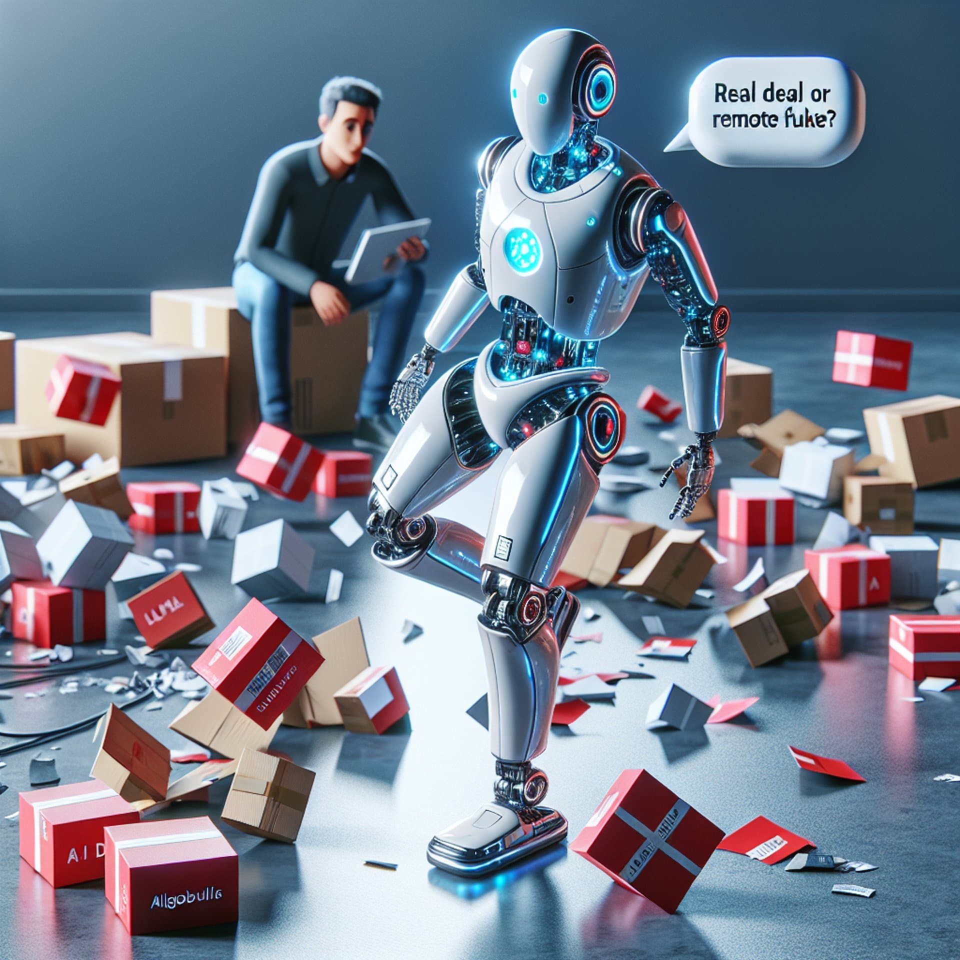 Banner for Tesla's Optimus Robot Takes a Tumble: Real Deal or Remote Fluke?