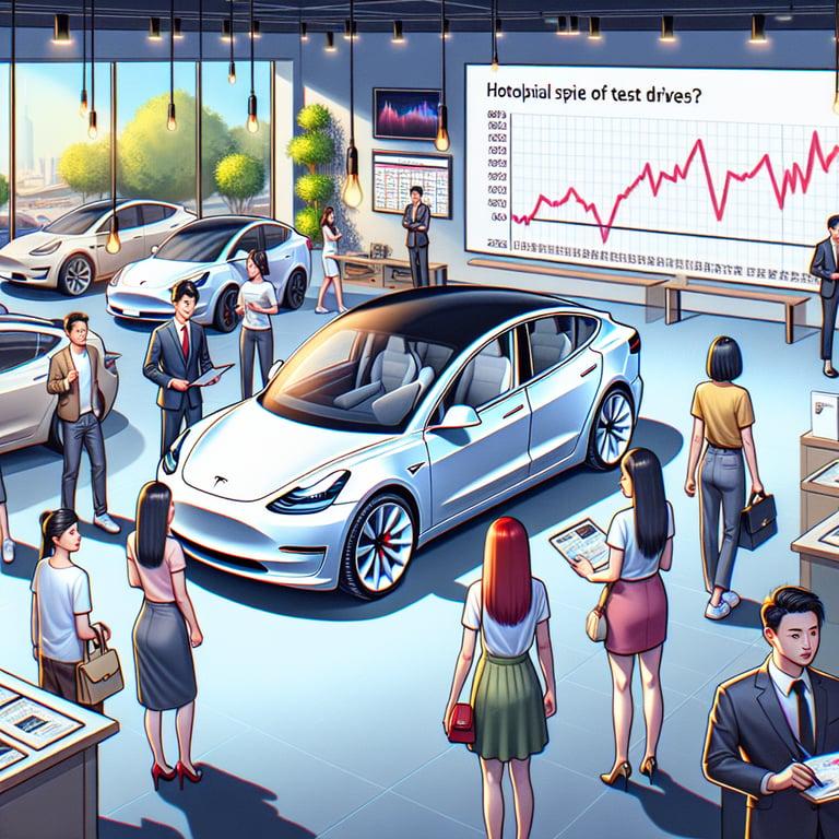Banner for Tesla Shifts Gears in China: Model 3 Test Drives Soar by 60%!