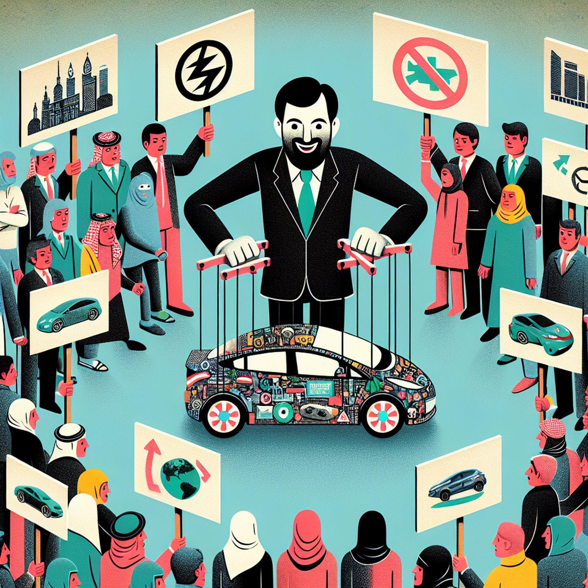 Banner for Global 'Tesla Takedown' Protests Erupt: Elon Musk at the Center of Controversy