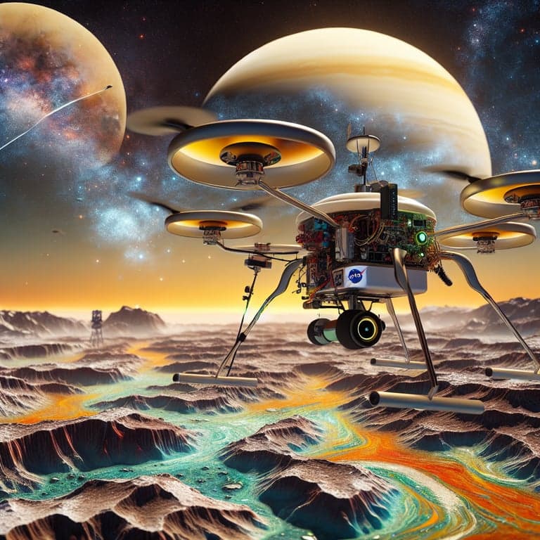 Banner for NASA's Dragonfly Mission: Soaring Through Titan's Skies!